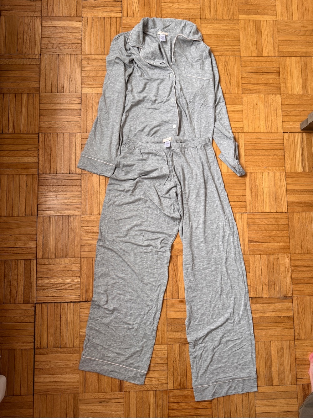Eberjey Gisele Pajama Set Heather Gray XS
